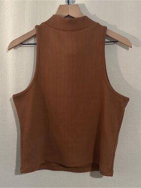 A New Day Mock Neck Knit Tank Top